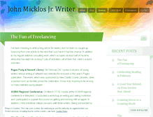 Tablet Screenshot of johnmickloswriter.com